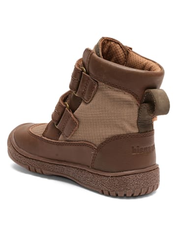 bisgaard Leder-Boots in Braun