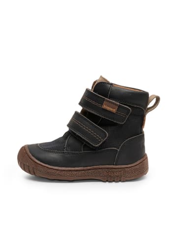 bisgaard Leder-Boots in Dunkelblau