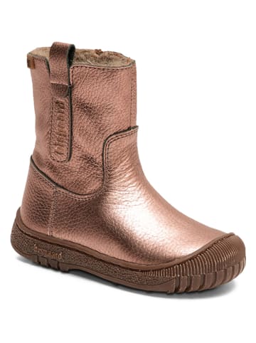 bisgaard Leder-Winterboots in Rosegold