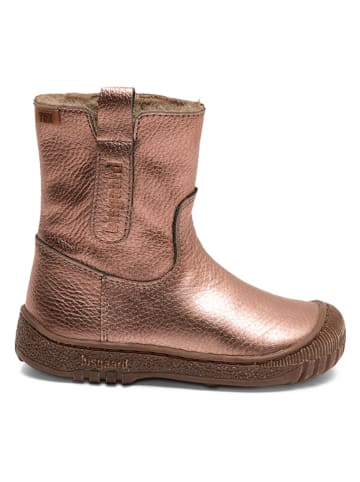 bisgaard Leder-Winterboots in Rosegold