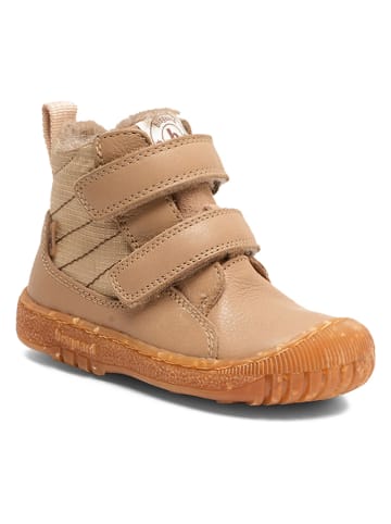 bisgaard Leder-Winterboots in Beige