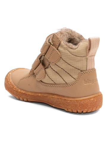 bisgaard Leder-Winterboots in Beige