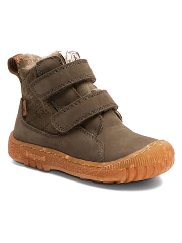 bisgaard Leder-Winterboots in Khaki
