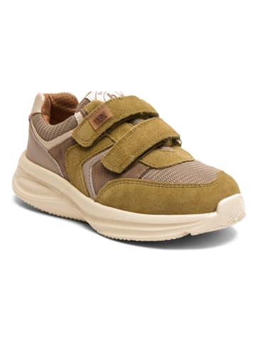 bisgaard Leder-Sneakers in Khaki