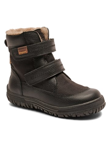 bisgaard Leder-Winterboots in Schwarz