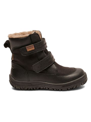 bisgaard Leder-Winterboots in Schwarz