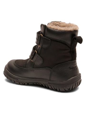 bisgaard Leder-Winterboots in Schwarz