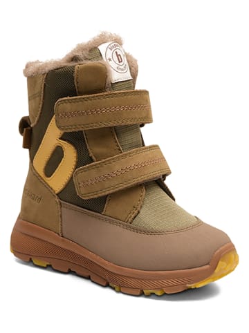 bisgaard Leder-Winterboots in Khaki