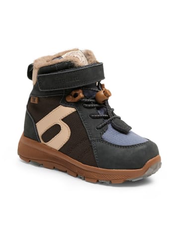 bisgaard Leder-Winterboots in Dunkelblau