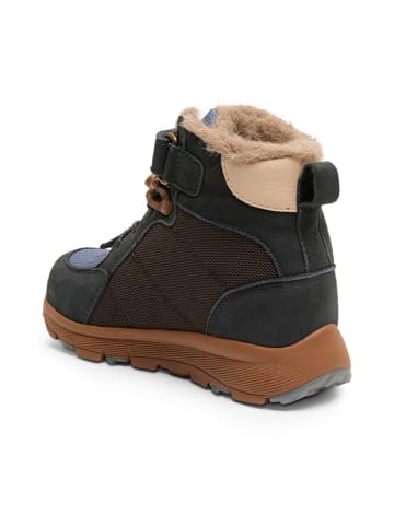 bisgaard Leder-Winterboots in Dunkelblau