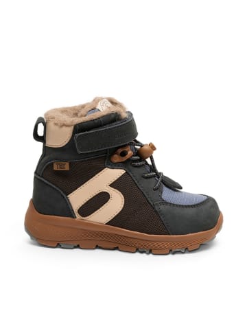 bisgaard Leder-Winterboots in Dunkelblau
