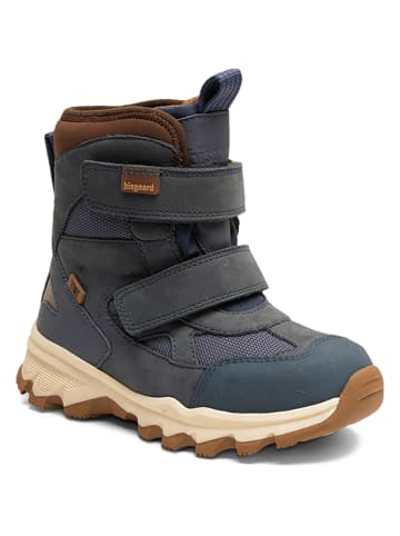 bisgaard Leder-Boots in Dunkelblau