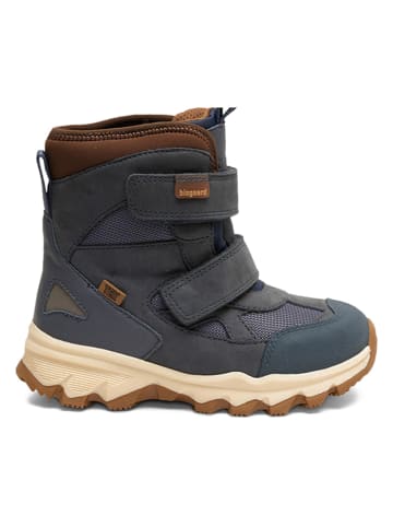 bisgaard Leder-Boots in Dunkelblau