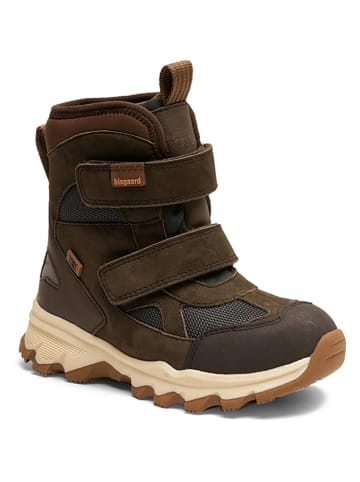 bisgaard Leder-Boots in Khaki