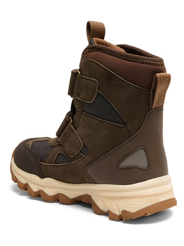 bisgaard Leder-Boots in Khaki
