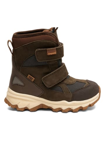 bisgaard Leder-Boots in Khaki