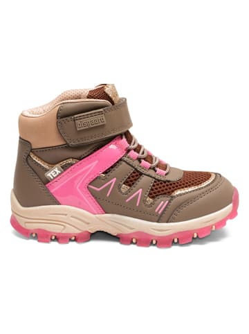 bisgaard Leder-Boots in Pink/ Khaki