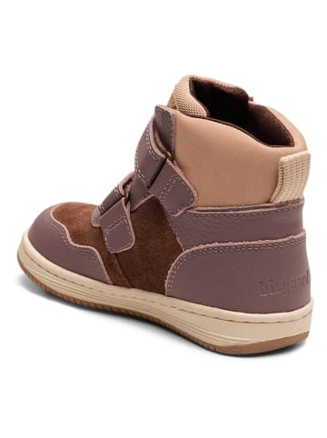 bisgaard Leder-Boots in Lila