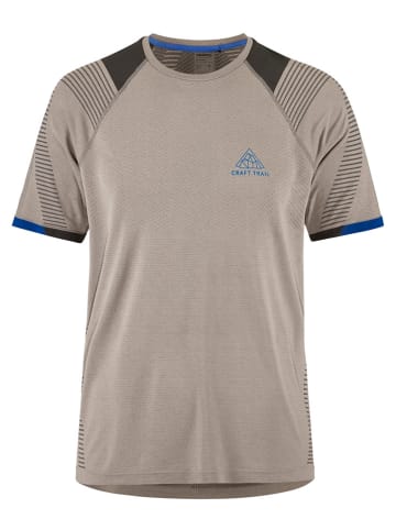 Craft Koszulka "PRO Trail Fuseknit" w kolorze beżowym do biegania