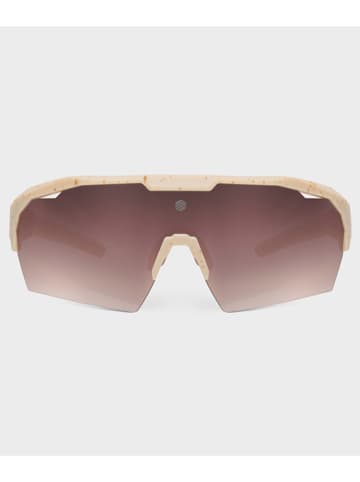 Siroko Okulary sportowe unisex "K4 SRX" w kolorze brązowo-beżowym
