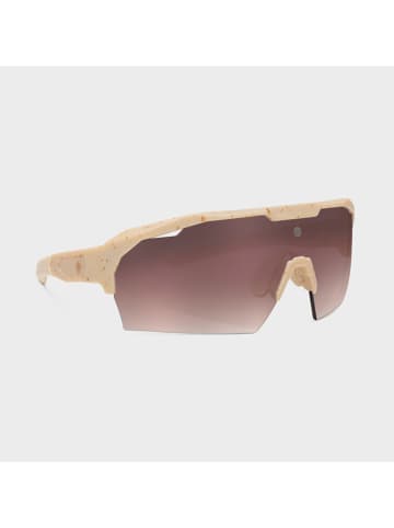 Siroko Okulary sportowe unisex "K4 SRX" w kolorze brązowo-beżowym