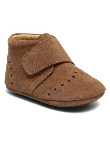 bisgaard Leren pantoffels lichtbruin