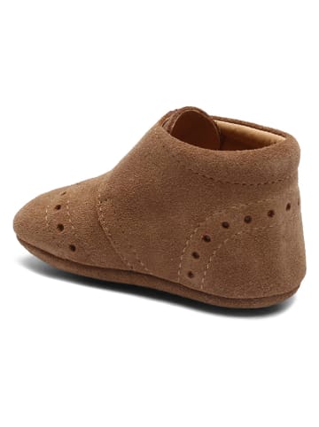 bisgaard Leren pantoffels lichtbruin