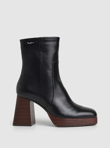 Pepe Jeans FOOTWEAR Enkellaarzen "Abba Wood" zwart