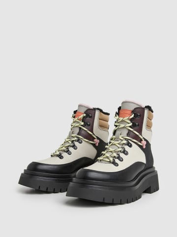 Pepe Jeans FOOTWEAR Boots "Queen Funny" in Creme/ Schwarz/ Beige