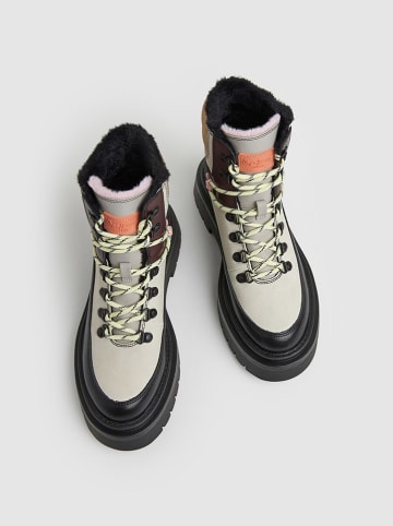 Pepe Jeans FOOTWEAR Boots "Queen Funny" in Creme/ Schwarz/ Beige