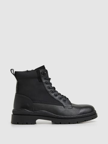 Pepe Jeans FOOTWEAR Leren boots "Brad" zwart