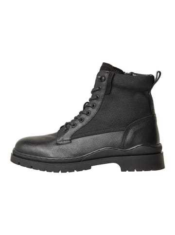 Pepe Jeans FOOTWEAR Leder-Boots "Brad" in Schwarz