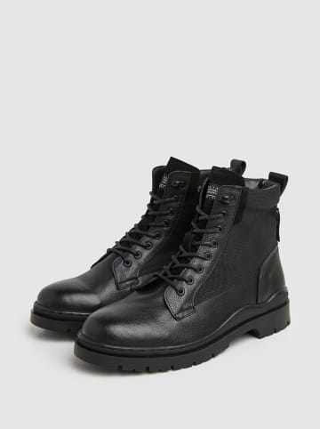 Pepe Jeans FOOTWEAR Skórzane botki "Brad" w kolorze czarnym