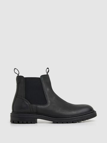 Pepe Jeans FOOTWEAR Leder-Chelsea-Boots "Logan" in Schwarz