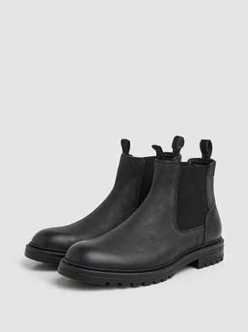 Pepe Jeans FOOTWEAR Leder-Chelsea-Boots "Logan" in Schwarz