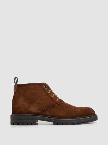 Pepe Jeans FOOTWEAR Leren boots "Logan" lichtbruin