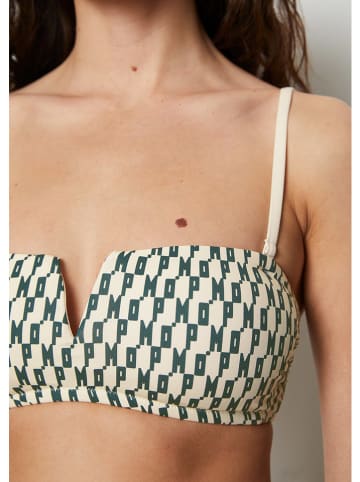 Marc O´Polo Bikinitop crème/donkergroen