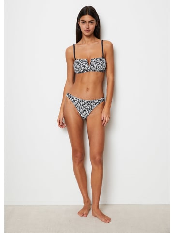 Marc O´Polo Bikini-Oberteil in Dunkelblau/ Weiß