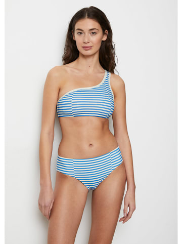 Marc O´Polo Bikini-Oberteil in Blau/ Weiß