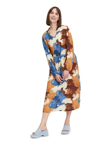 CARTOON Kleid in Braun/ Blau