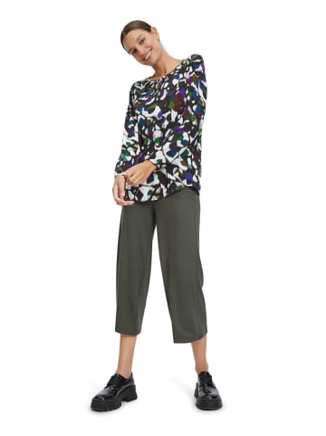 CARTOON Bluse in Dunkelblau/ Weiß