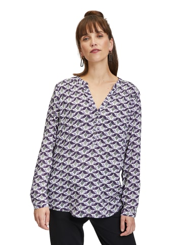 CARTOON Blouse wit/paars/grijs