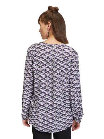 CARTOON Blouse wit/paars/grijs