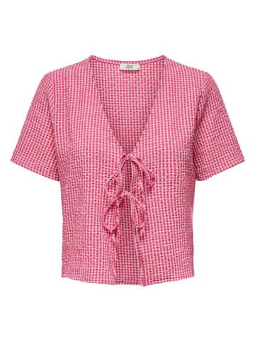 JDY Bluse in Pink/ Weiß