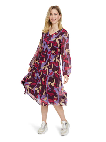 Betty Barclay Kleid in Aubergine/ LIla/ Beige