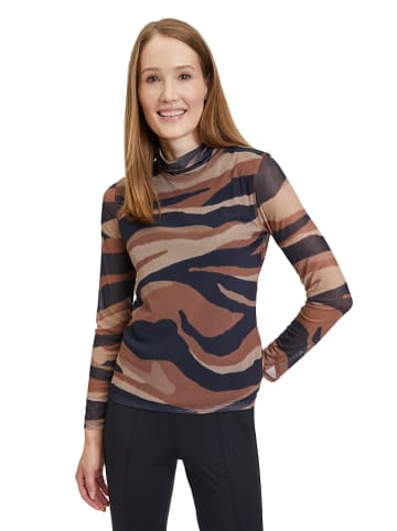 Betty Barclay Longsleeve in Camel/ Dunkelblau