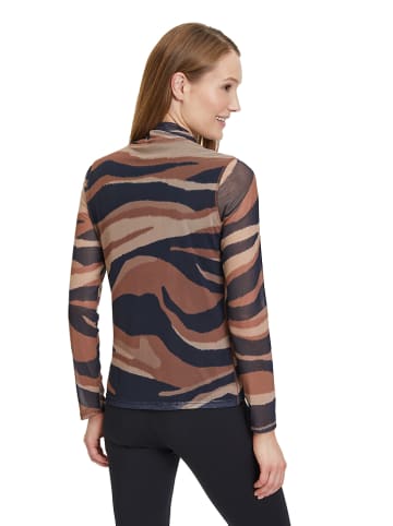 Betty Barclay Longsleeve in Camel/ Dunkelblau