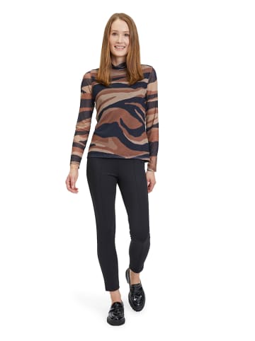 Betty Barclay Longsleeve in Camel/ Dunkelblau