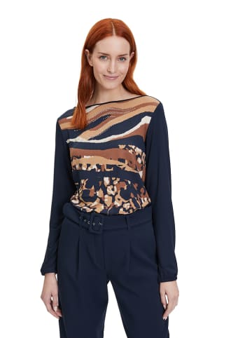 Betty Barclay Longsleeve in Dunkelblau/ Camel