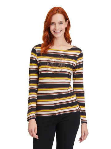 Betty Barclay Longsleeve in Schwarz/ Gelb